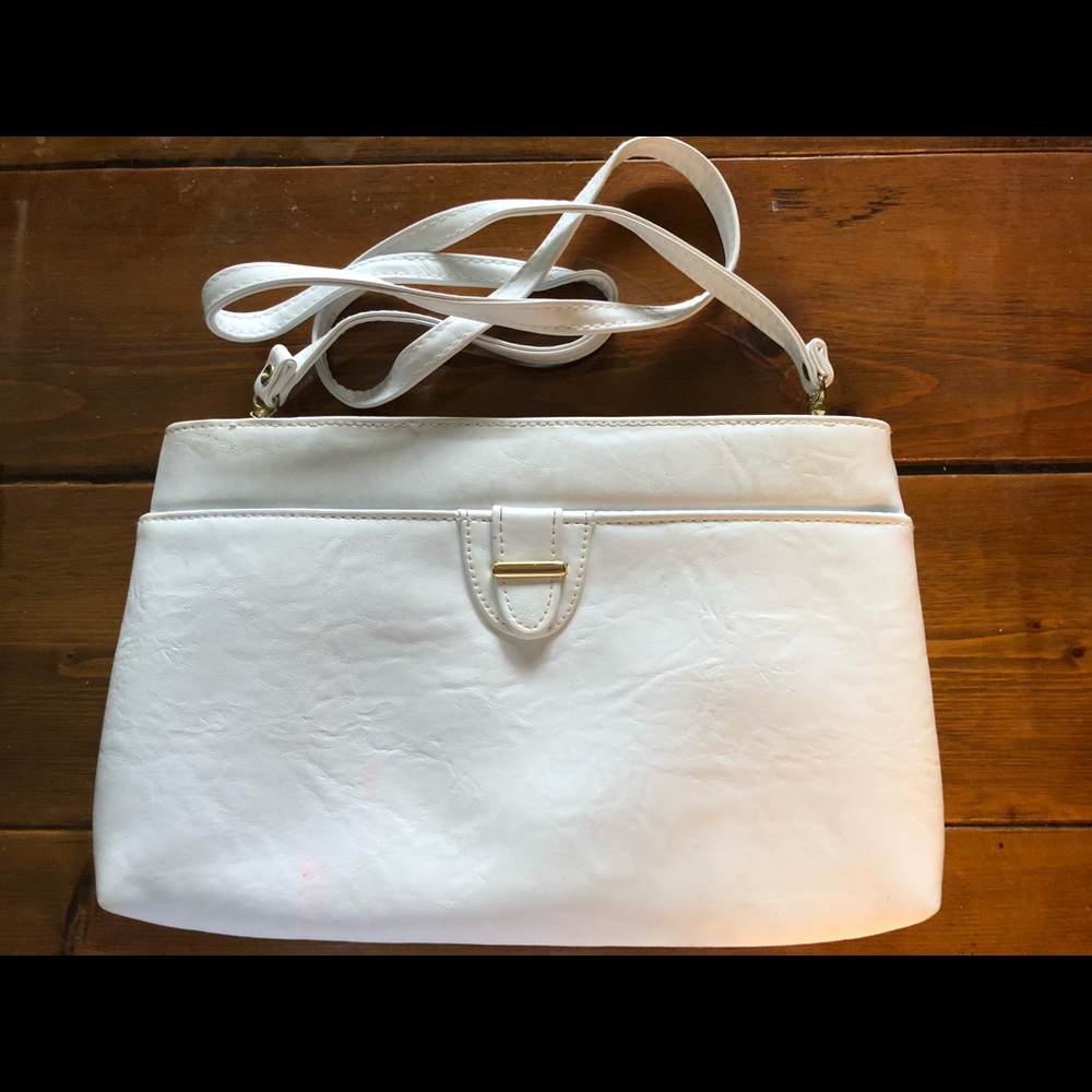 White Bag with Removable Shoulder Straps